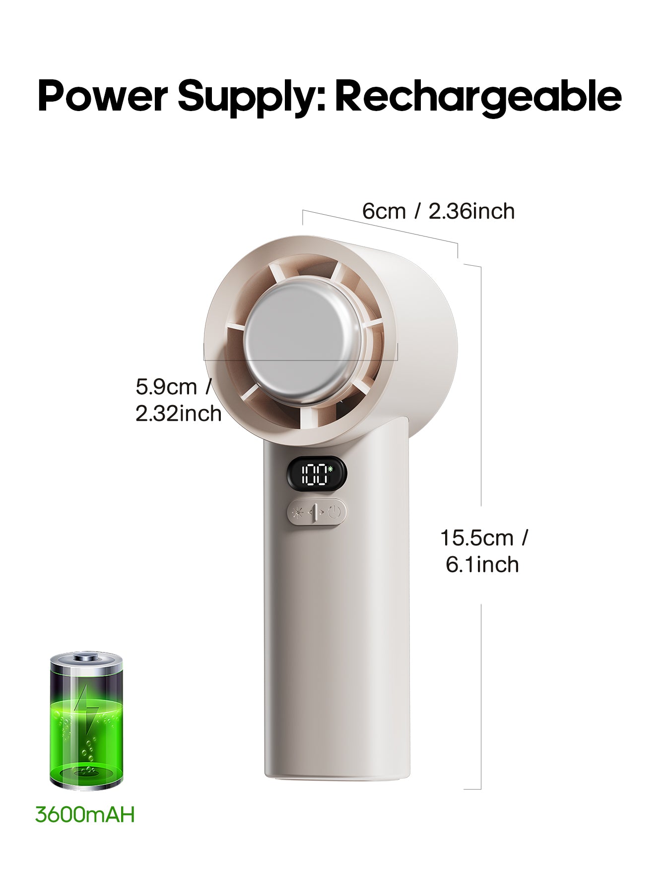 NEW !! - M57 Handheld Bladeless Fan